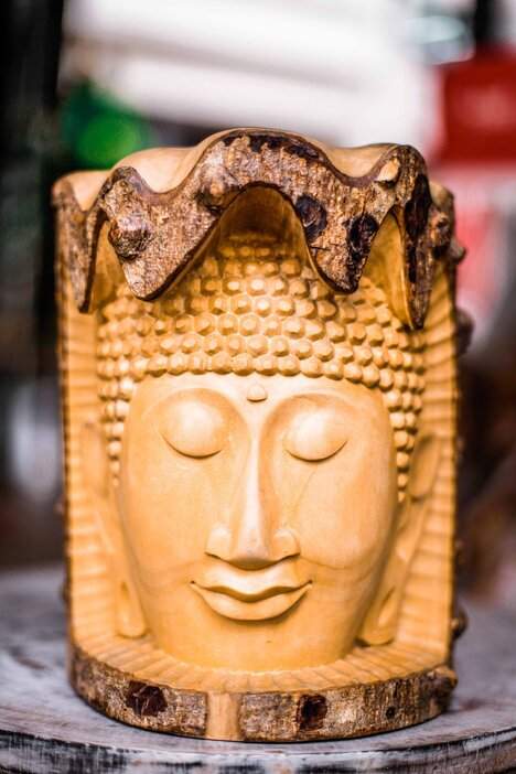 Carved Buddha- Crocodile Wood